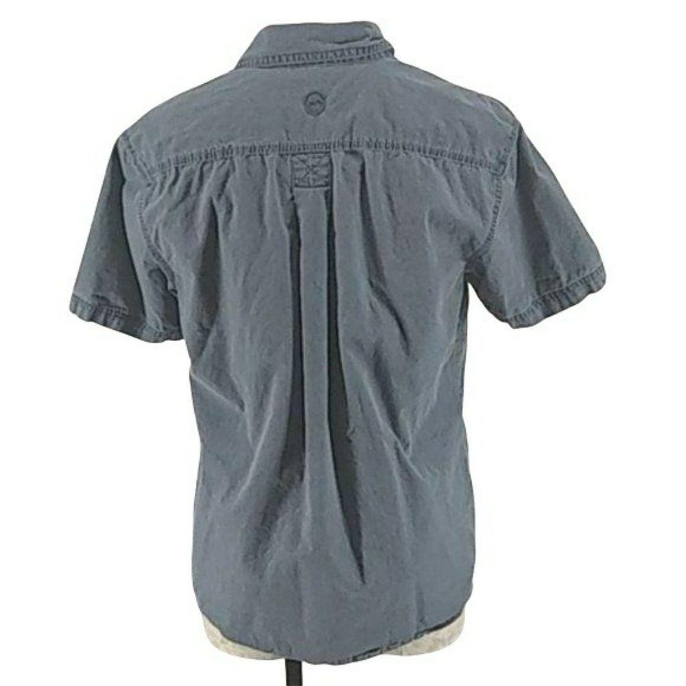 Magellan Athletic Fishing Shirt Gunmetal Grey Button Down Small - Picture 3 of 8